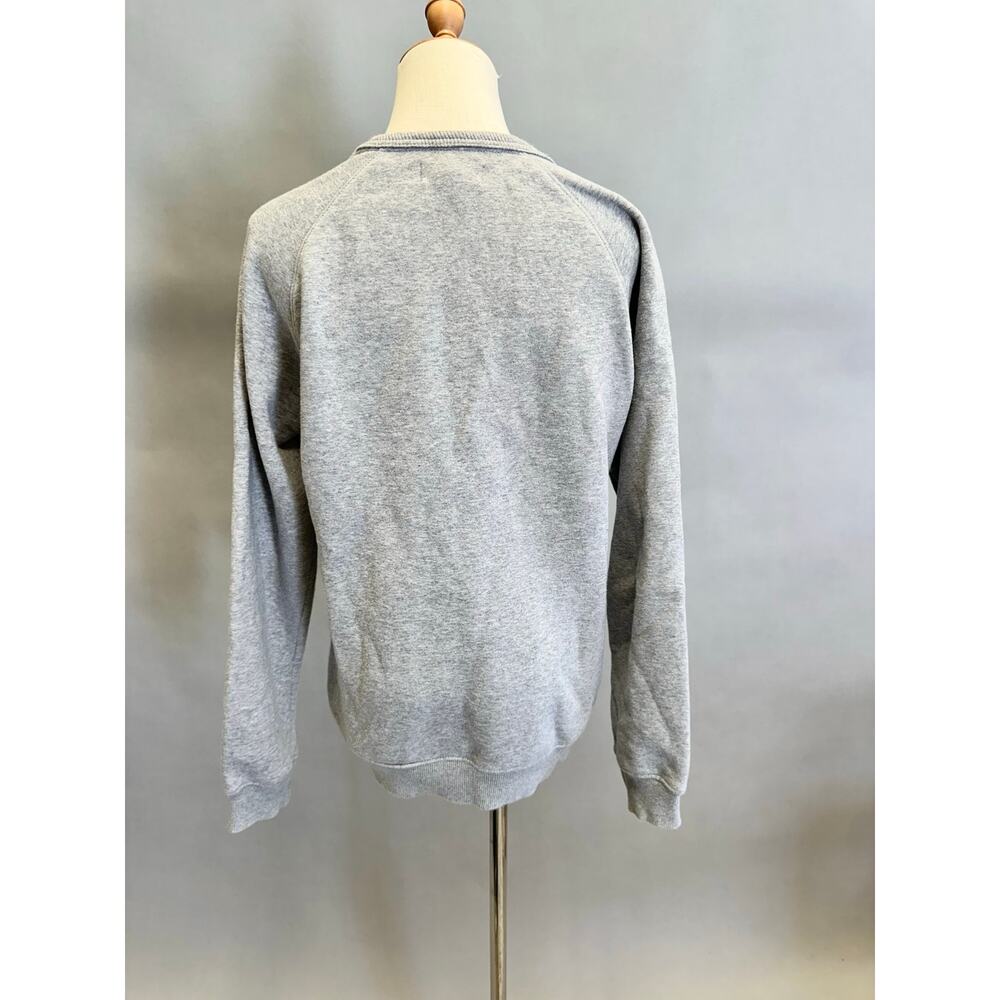 Adidas Originals Trefoil Crew Sweatshirt in Gray Size Small - Picture 3 of 12